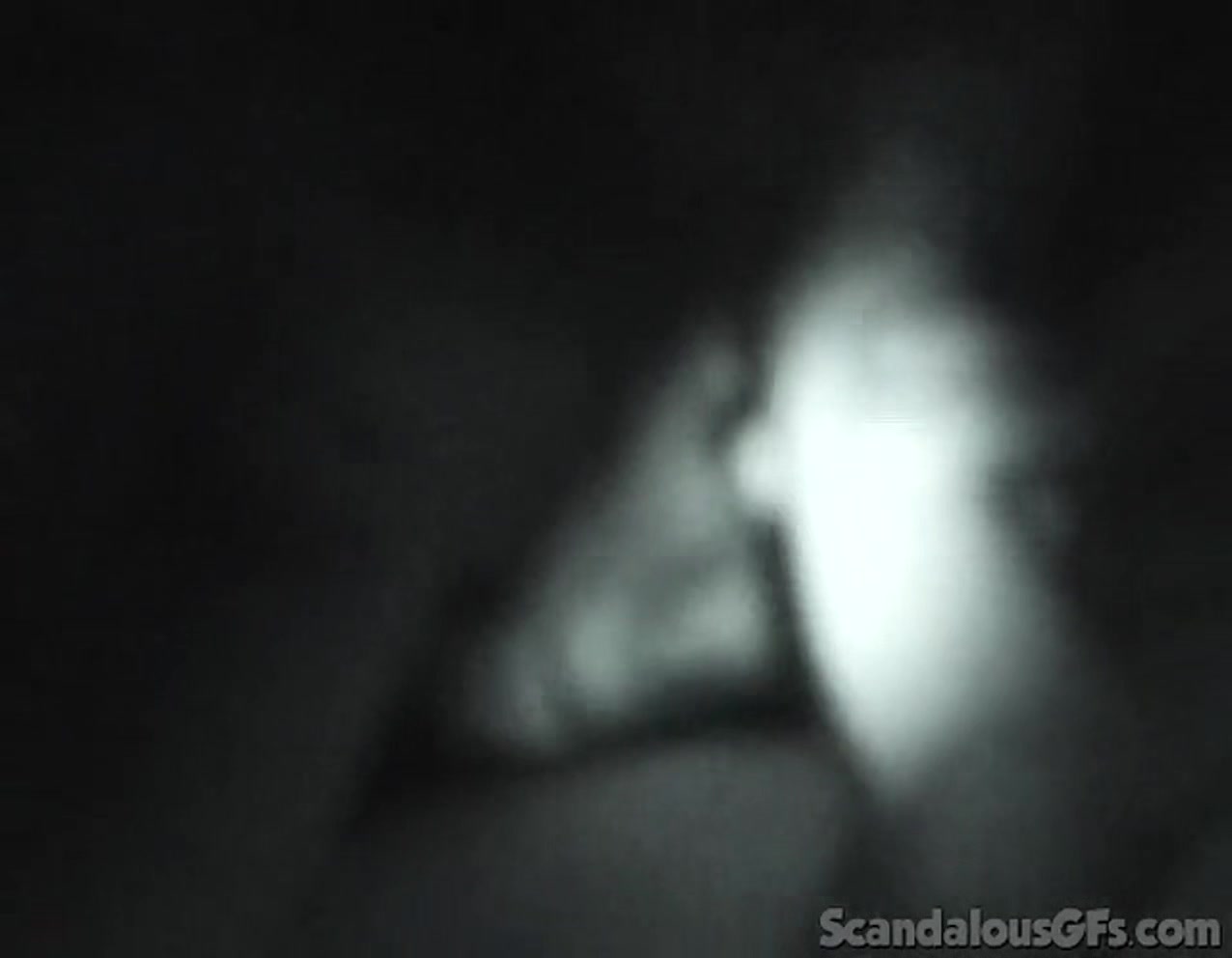 Naughty night vision BJ slut sucks dick