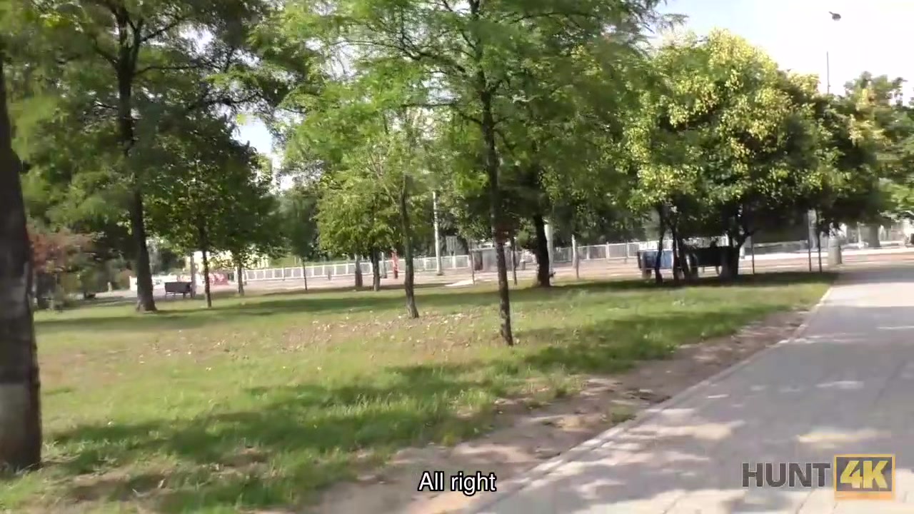 HUNT4K. Man pays attractive tourist money for quickie at his place