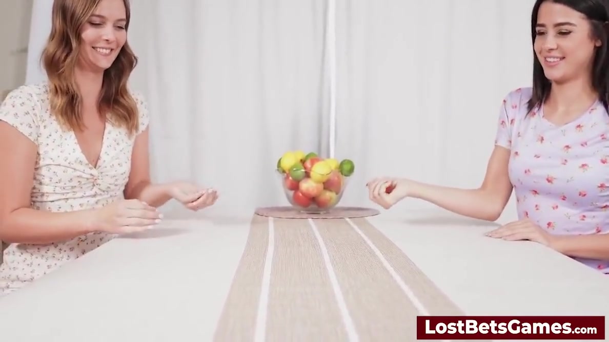 Playing A Dice Game With Two Lovely Lesbian Hot Girls