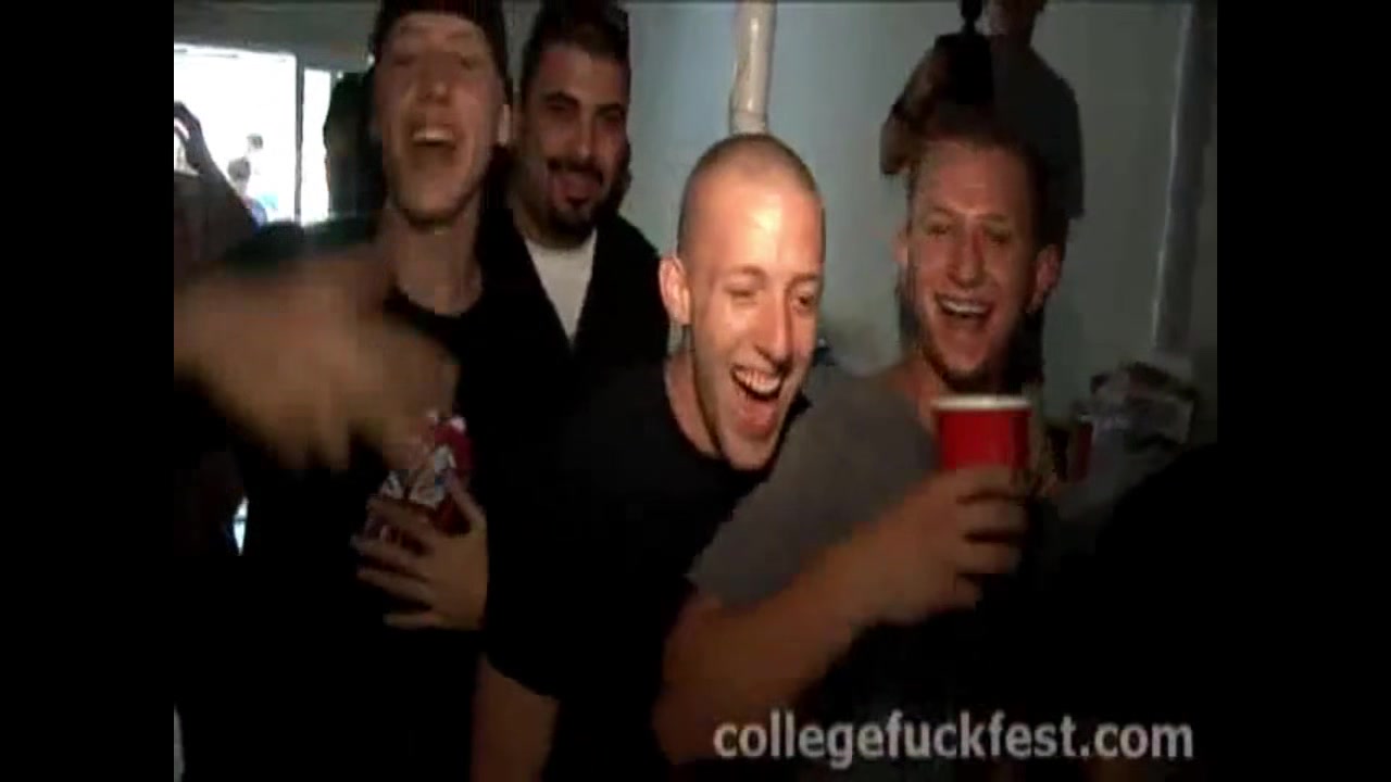College Men have house party and have some sex shows