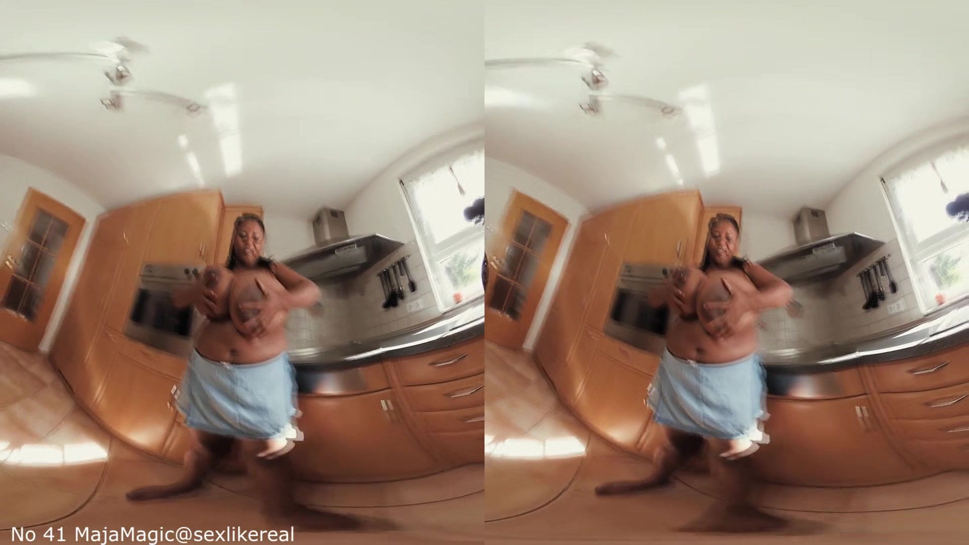 Pam - Huge Tits Ebony BBW Solo - MajaMagic - SexLikeReal