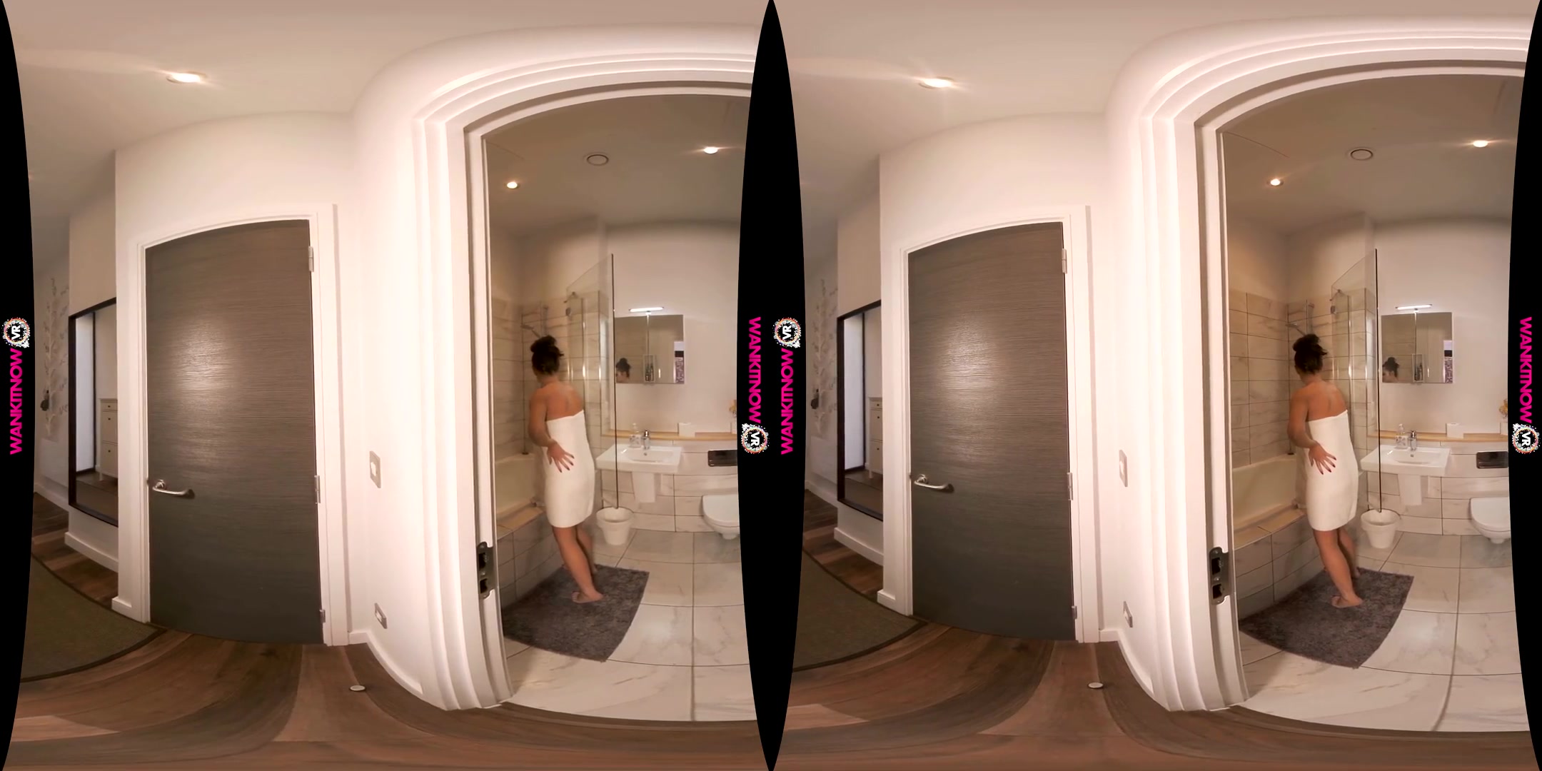Soap Up And Wank For Me - Cute Brunette Solo - SexLikeReal
