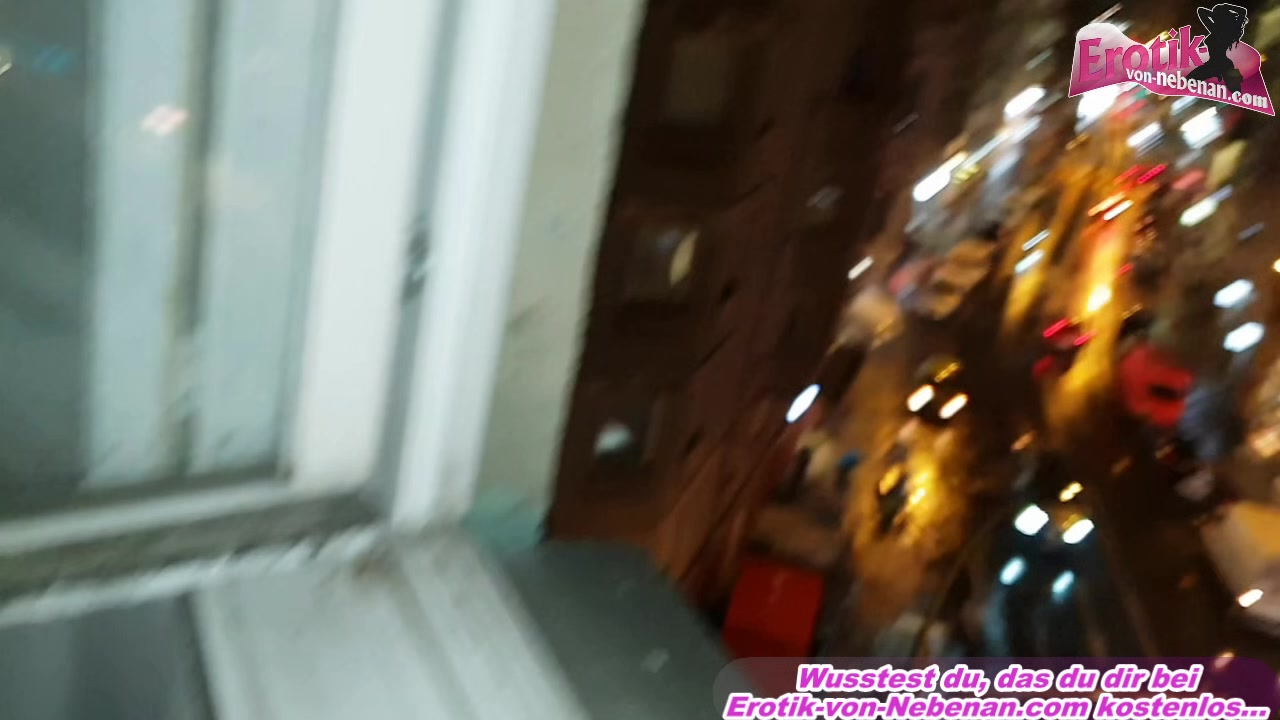 German amateur ugly girlfriend public fuck at window