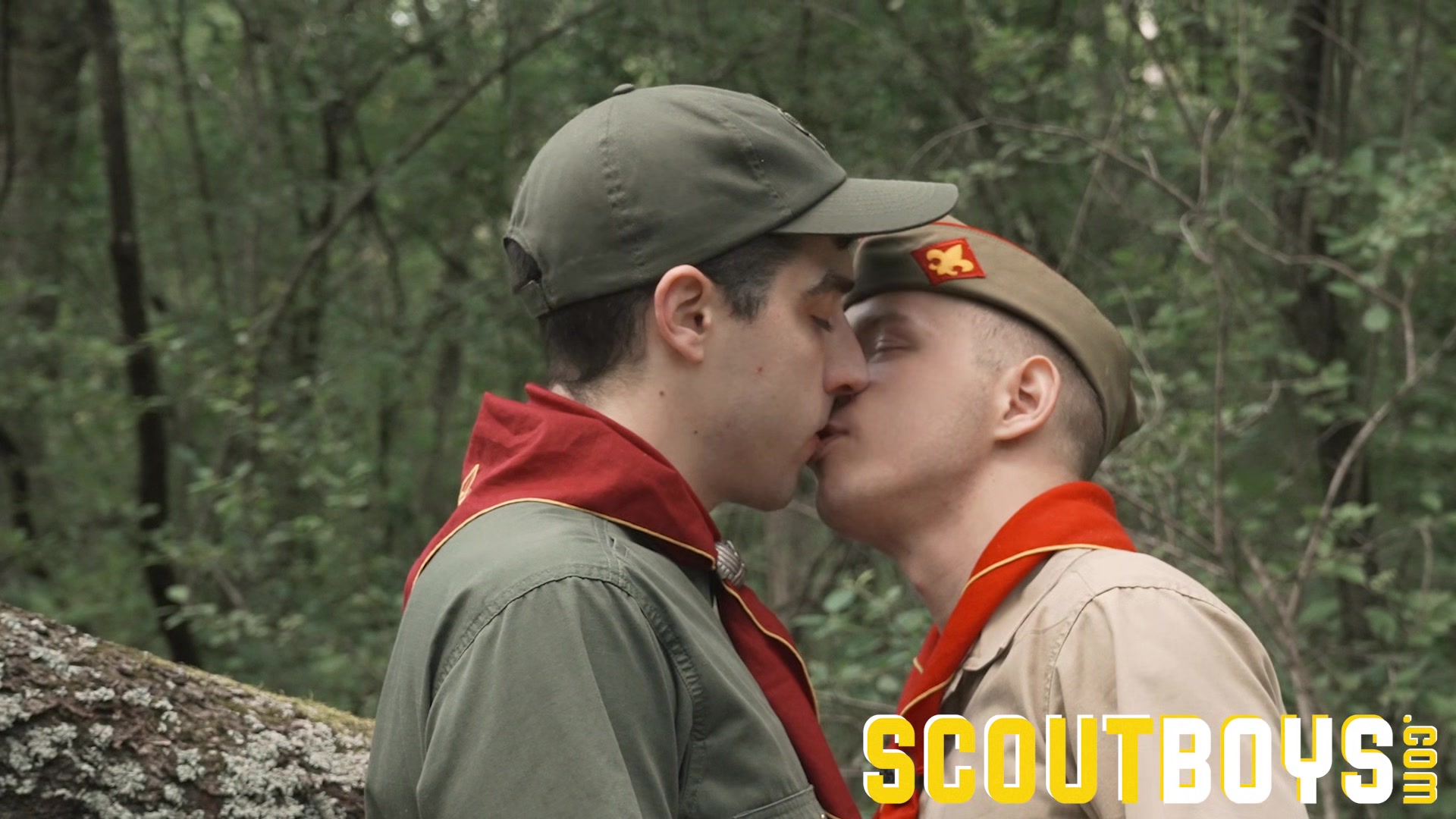 ScoutBoys Hung geek Mike Edge bangs cute uniformed scout bareback