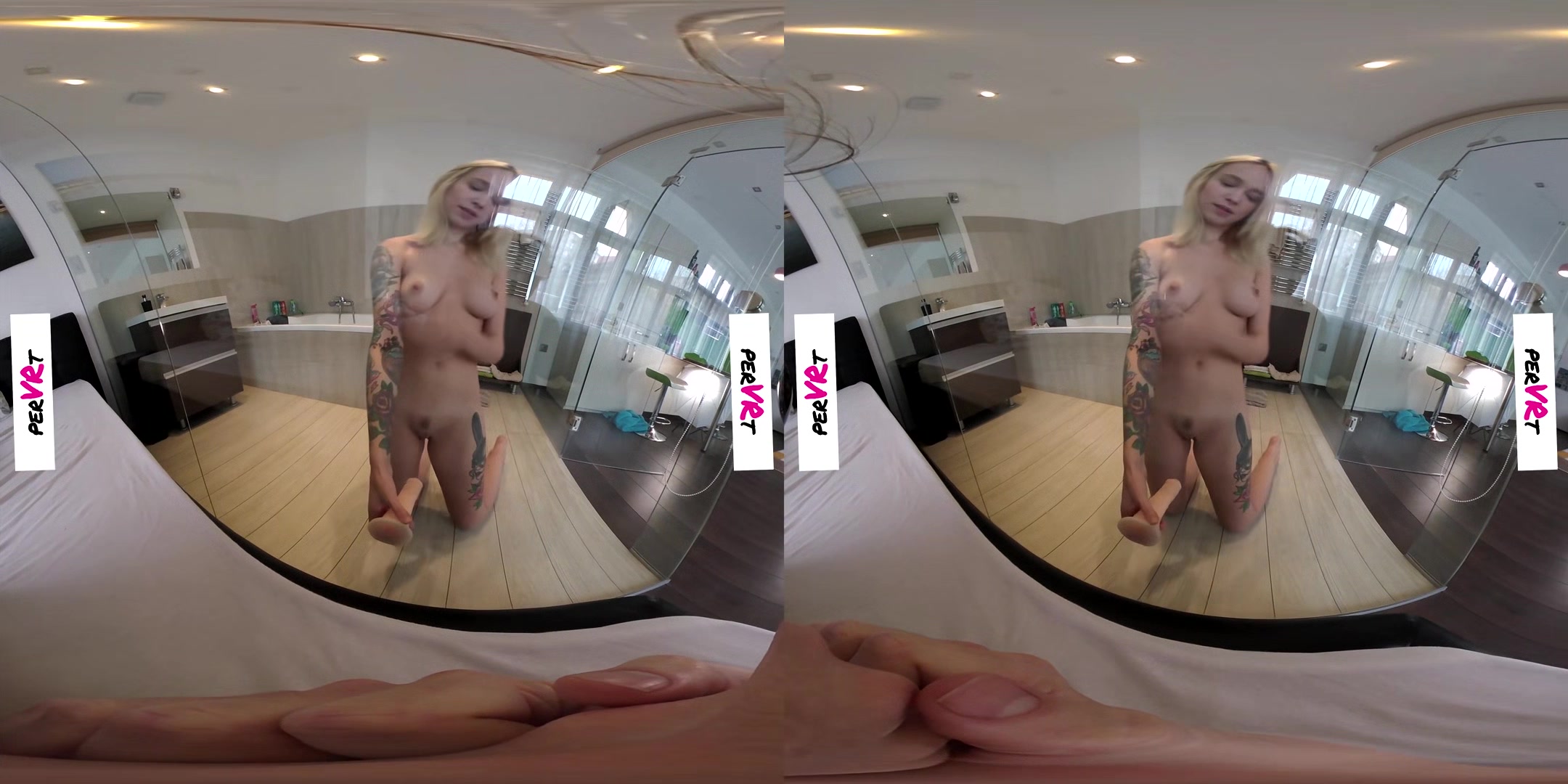 Paying Tribute To Stepdaddy - Shaved Tattoo Blonde Toying