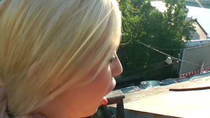 Golden-Haired in nylons does anal fuck