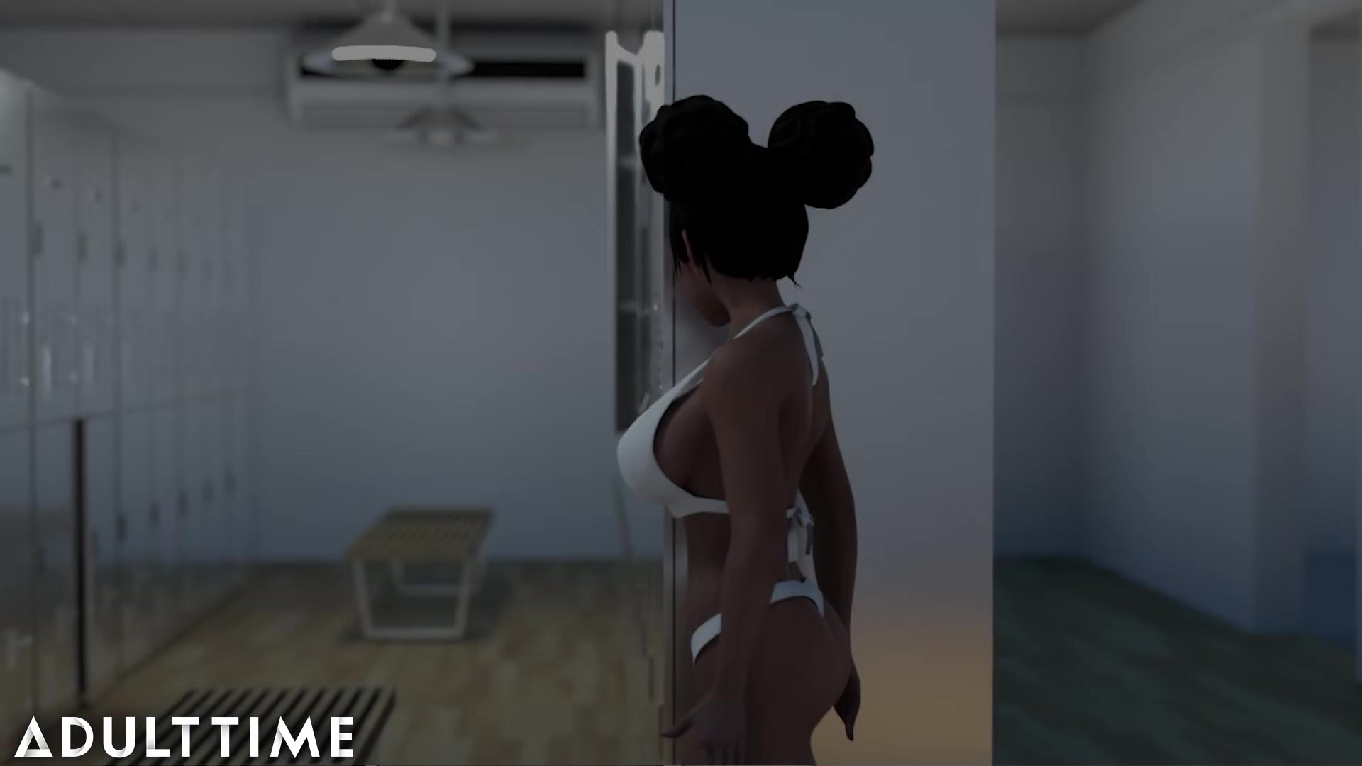 ADULT TIME - Busty Hentai Chick Fucks Her Lesbian Rival After Defeating Her - Hentai Sex School