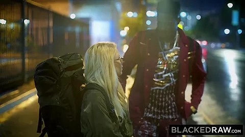BLACKEDRAW Out Of Town teen 18+ Gets Picked Up By Two Strong Black Men