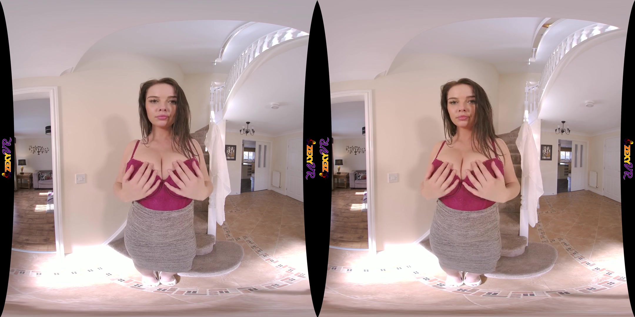Play Before Work - Big Tits MILF Striptease - SexLikeReal