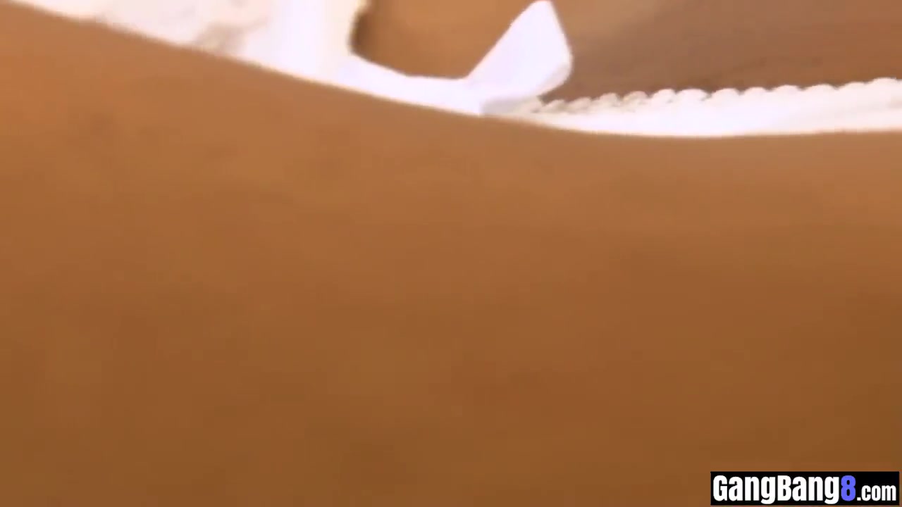 Cute Skinny Ebony teen 18+ Dped In A Interracial Group Sex