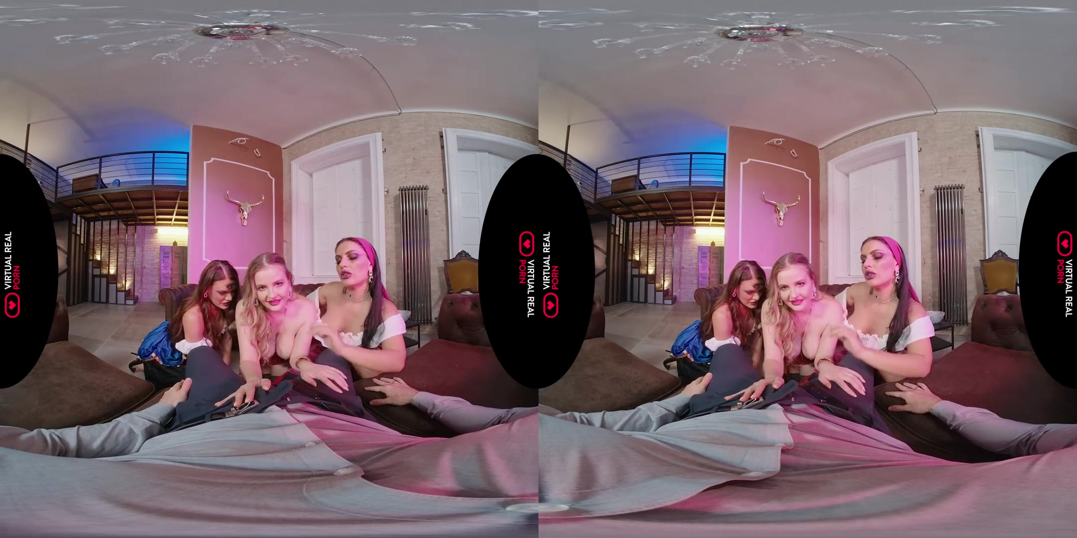Live Experience - FFFM Foursome Orgy with Big Tits Pornstars