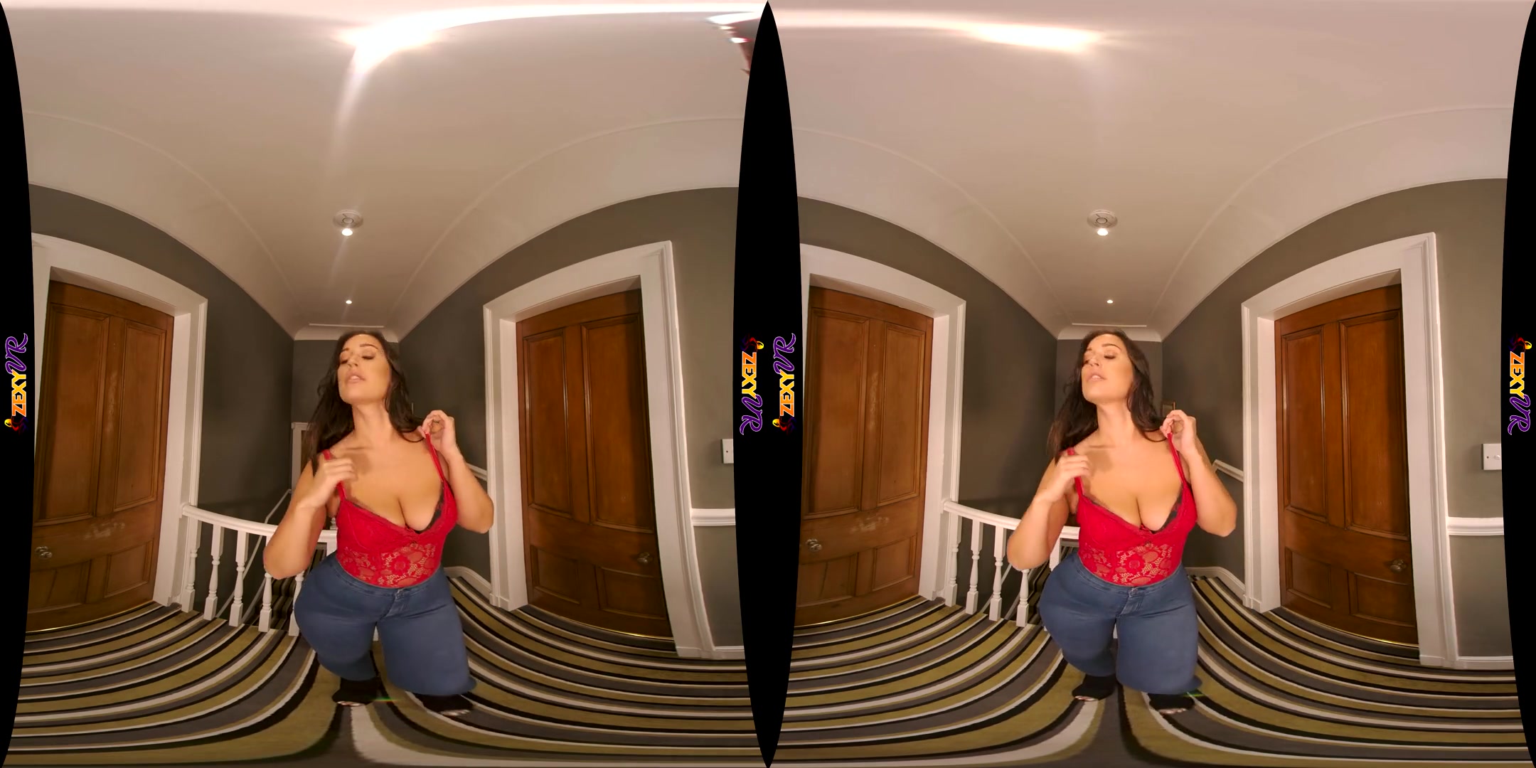 Surprise Me - Big Tits Brunette Solo Striptease