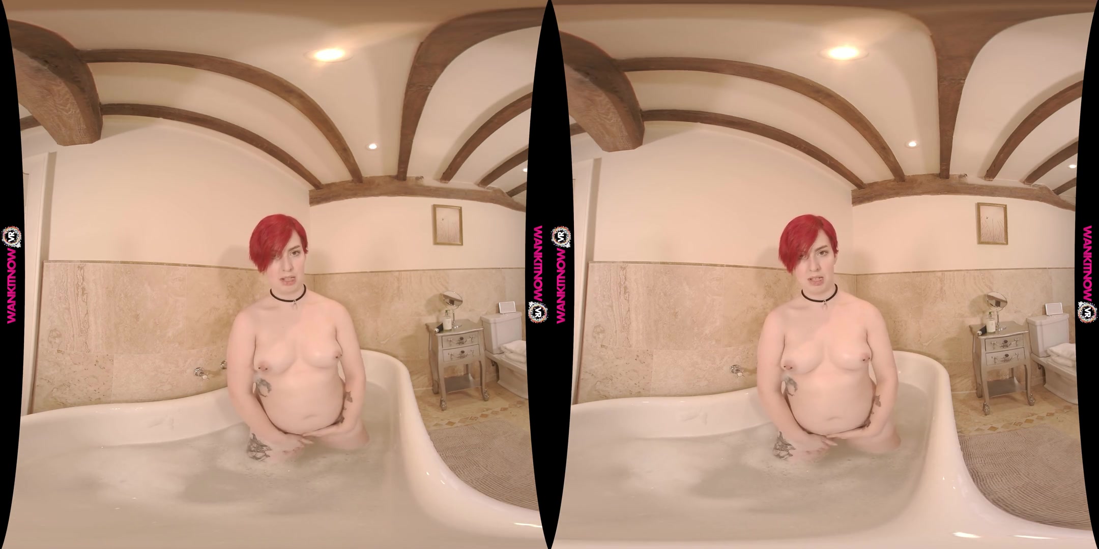 Bath time Submissive - Amateur Bath Fingering Solo Model
