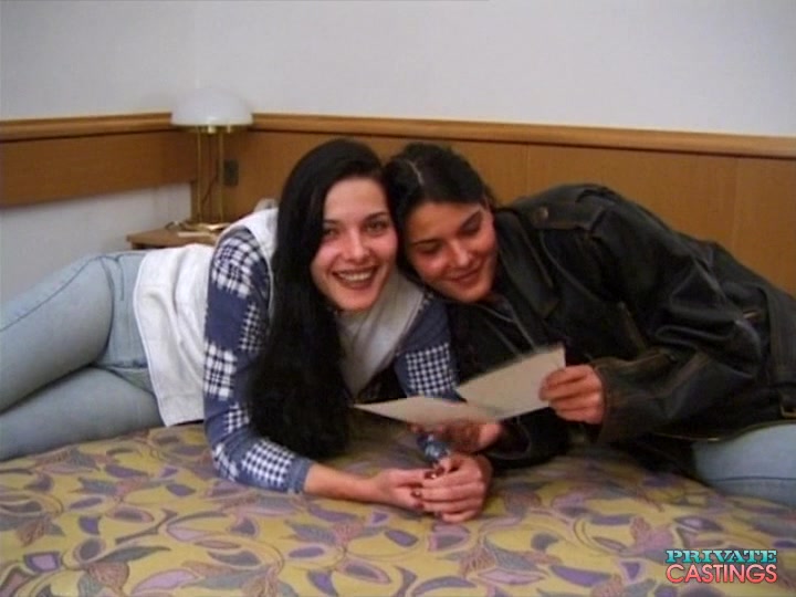 Viviann & Sofianne, Brunette Fake twins In The Private Casting