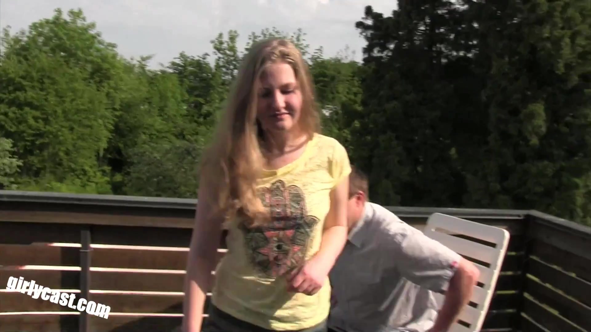 teen 18+ Julia And The Horny Old Family Man & Pov Fuck
