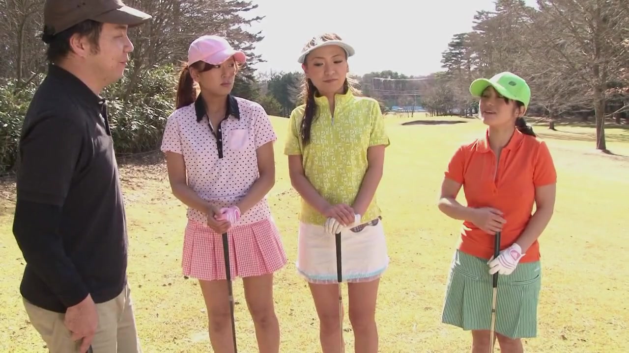 Playing a couple of holes with hot Japanese tarts by The Asian Sports
