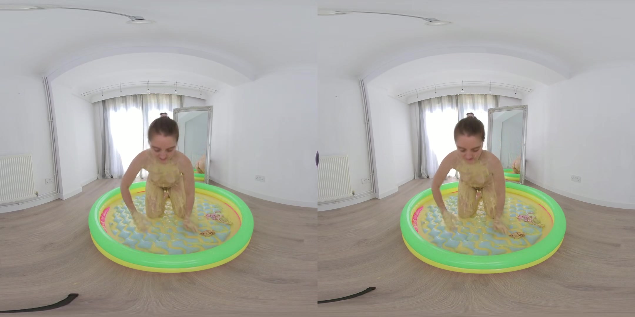 Tamsin, Messy Custard Madness - Food Fetish Amateur Solo