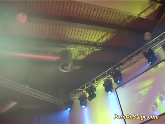 extreme pornshow on public sex fair stage