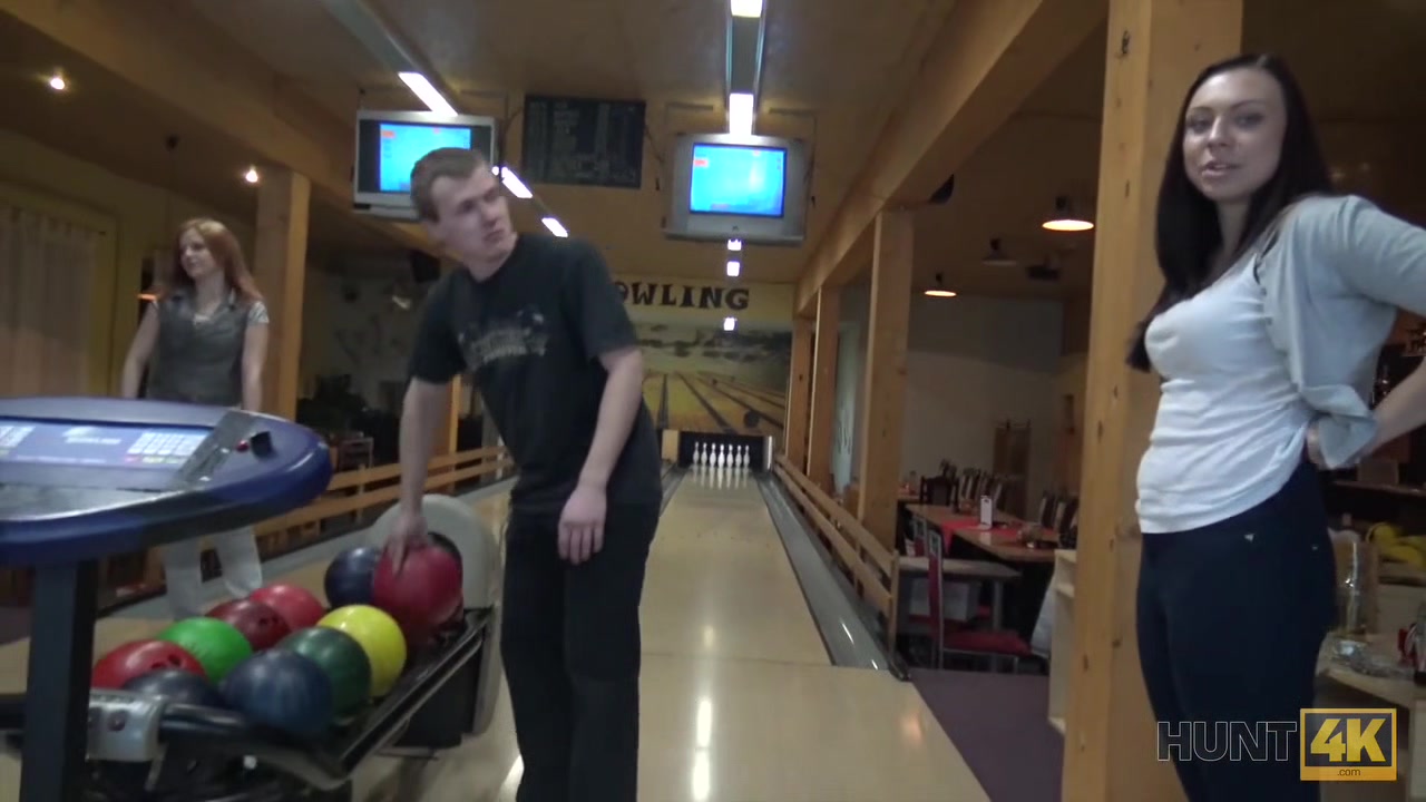 HUNT4K. Hunter is looking for awesome sex for money in bowling place