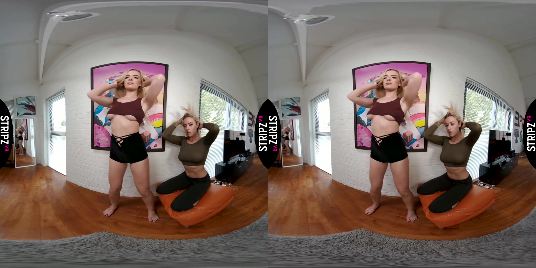 Rosa Brighid & Grace Faerie in Dance Off - StripzVR