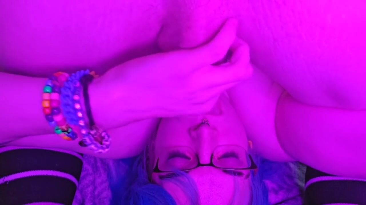 Goth Trans Girl Takes In Her Ass And Self Suck Cum On Face
