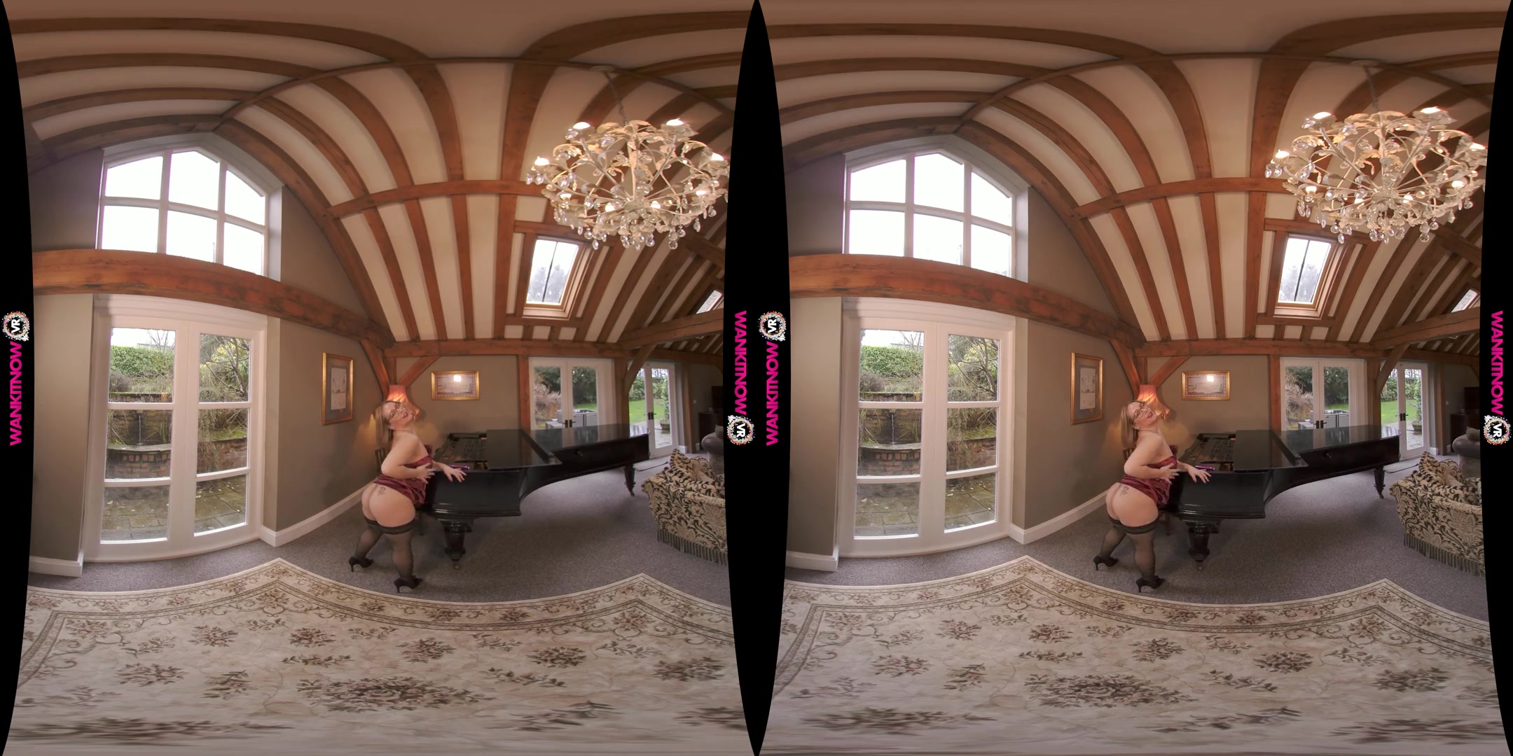 Surprise For You - Busty Blonde MILF Striptease