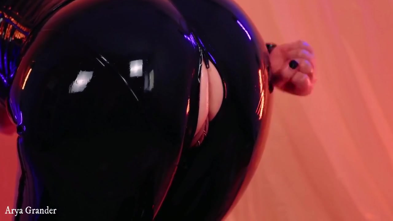 Latex Rubber Catsuit Compilation Video By Milf Fetish Model - Arya Grander