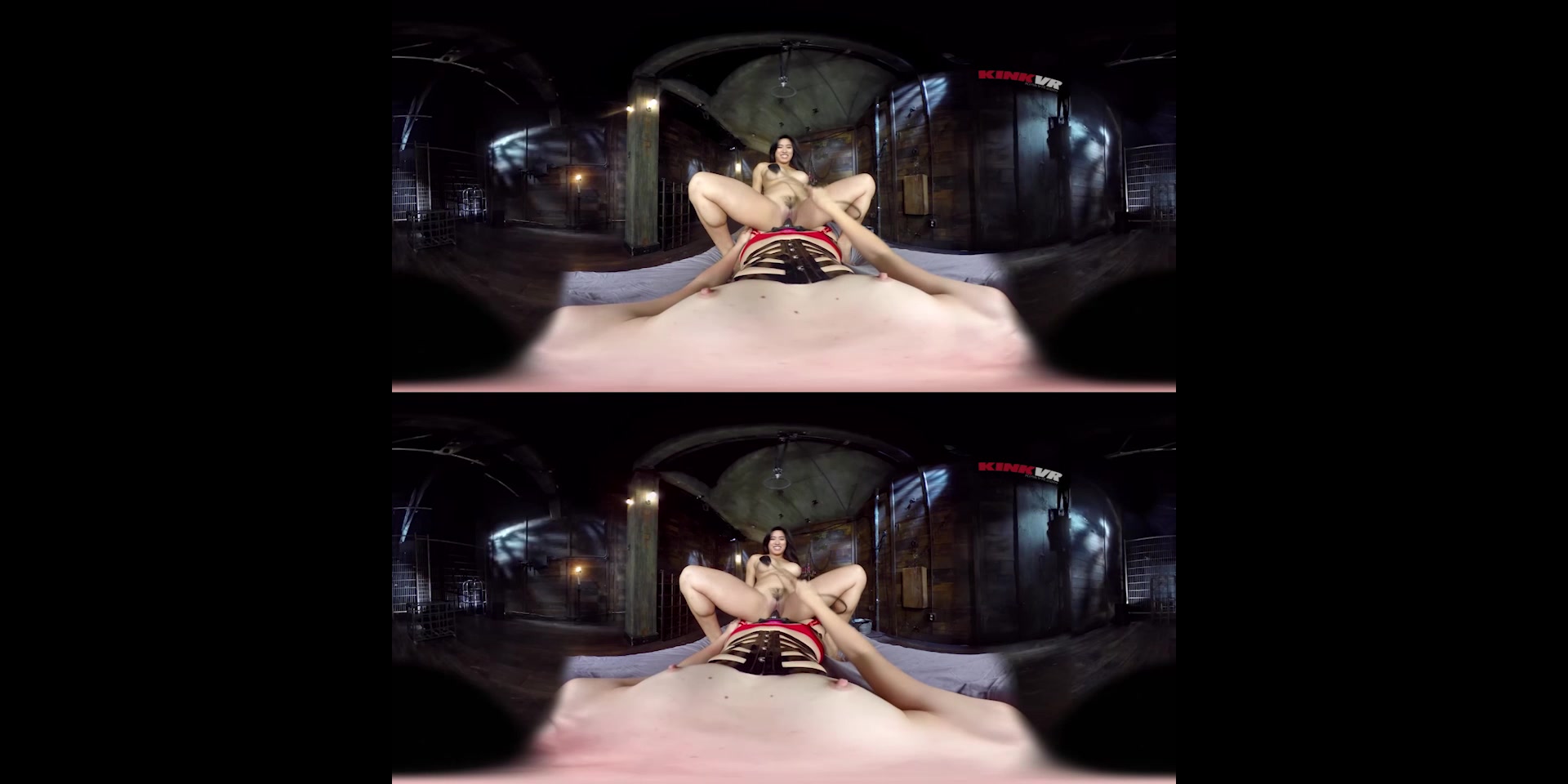Mona Wales & Mia Little in Lezdom's Hole POV - KinkVR
