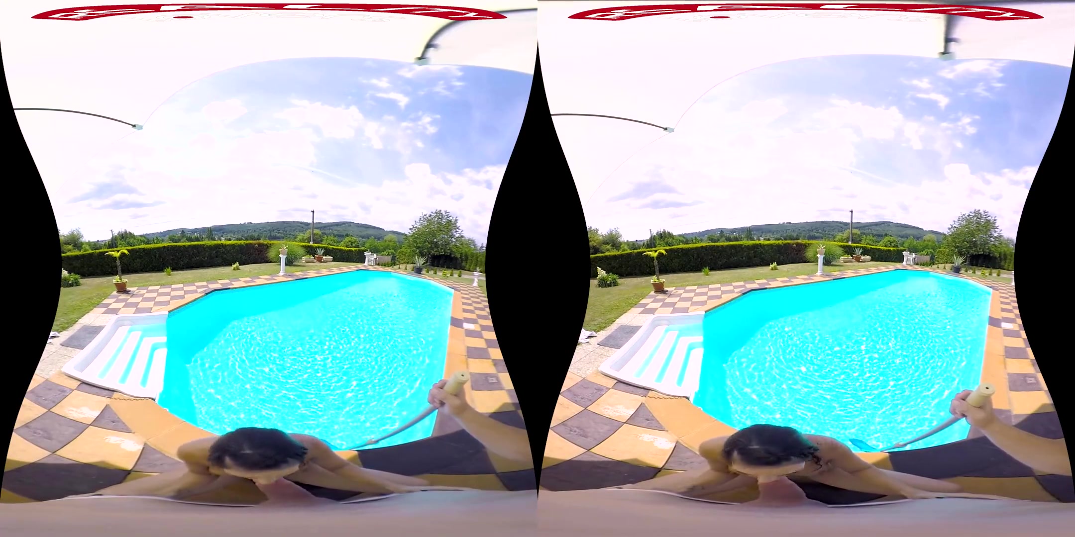 Seducing The Poolboy - POV; Flawless teen 18+ Hardcore Outdoor Sex