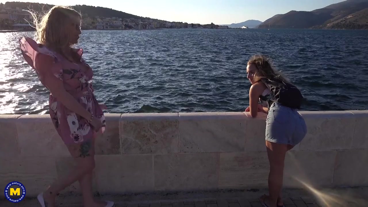 Hot Milf Having An Affair With A Hot Young Babe In Greece After Her Breakup At Home - MatureNl