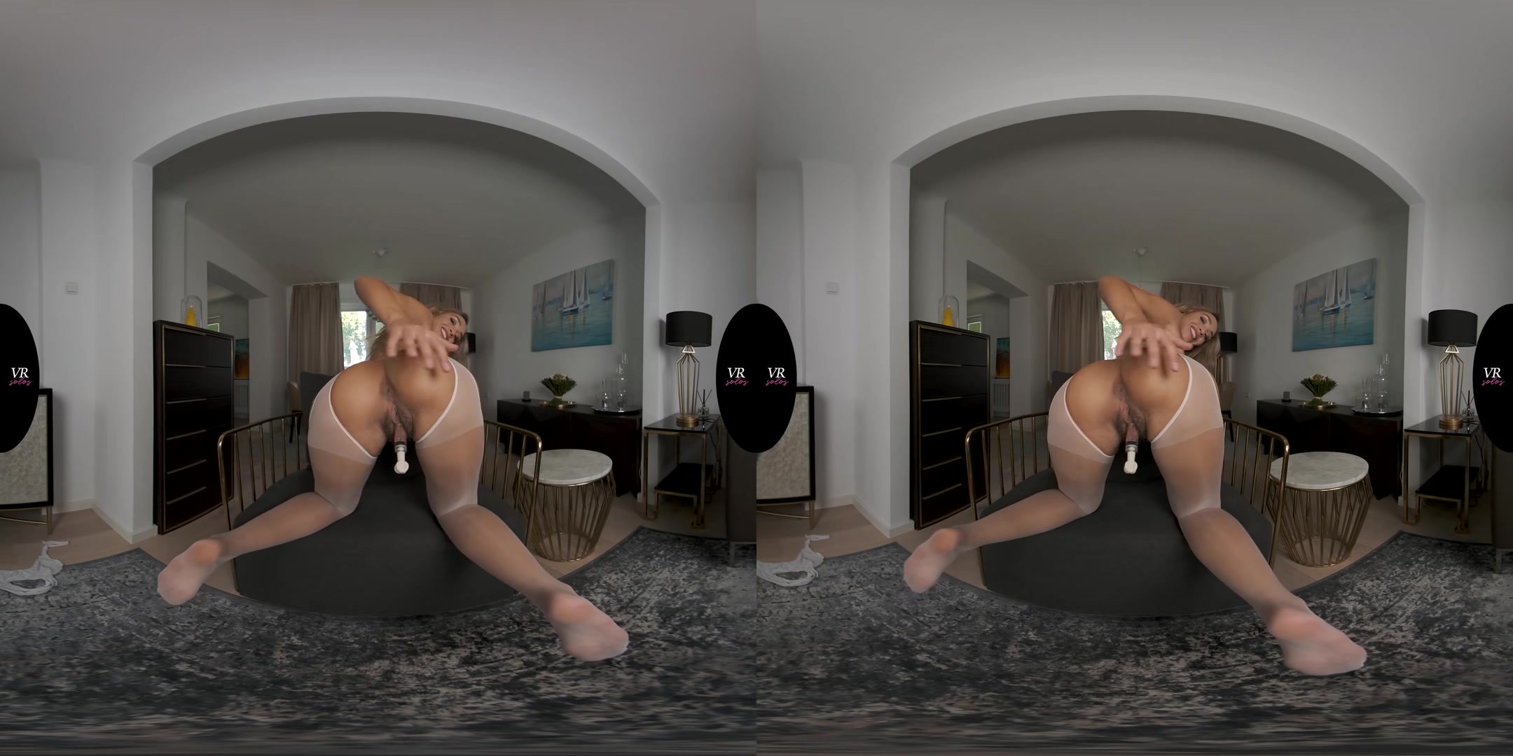 Briana Strokes Her Big Clit - VRsolos