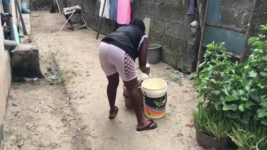 Two Friends Gangbang A House Help Outdoor. A Plan Mapped Out By The Two Friends On The Girl. 6 Min