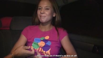 Ebon fuck the hotty in the car for 100 euros