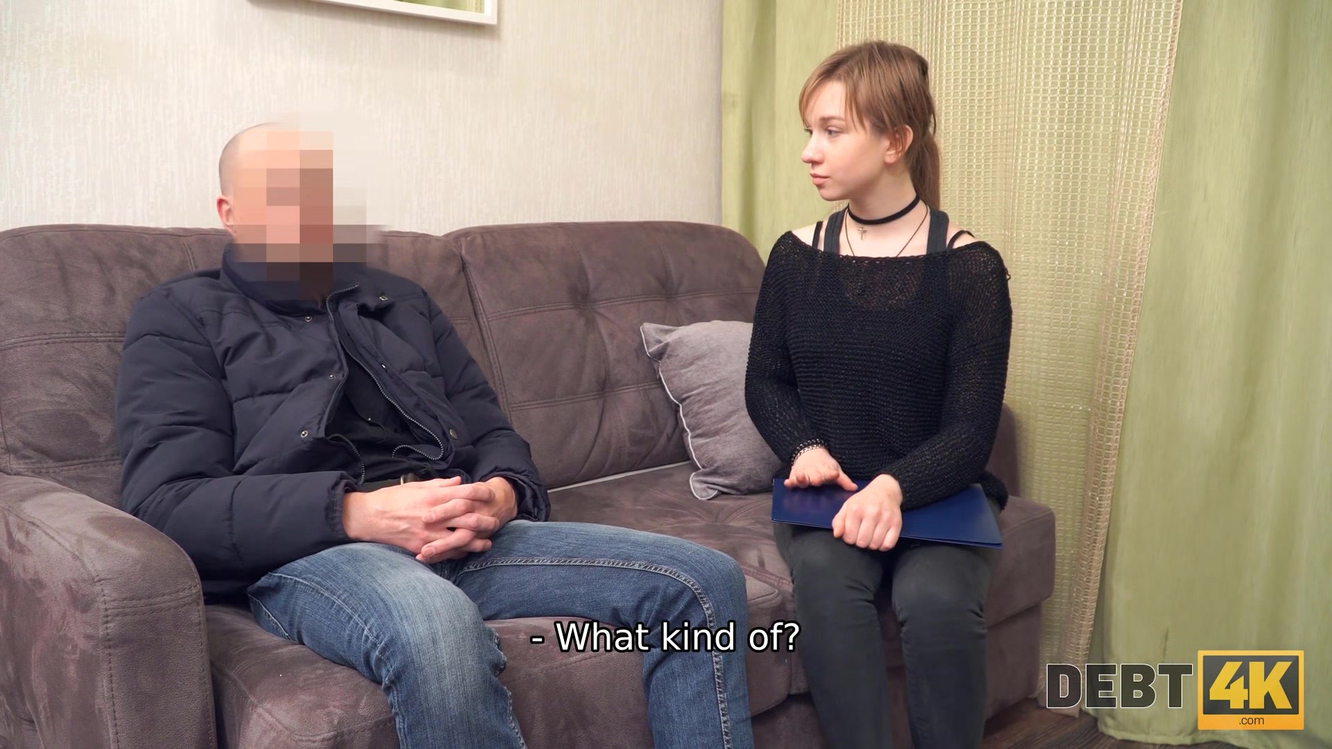 DEBT4k. Sex is how naive gal works off money she took to buy gadgets