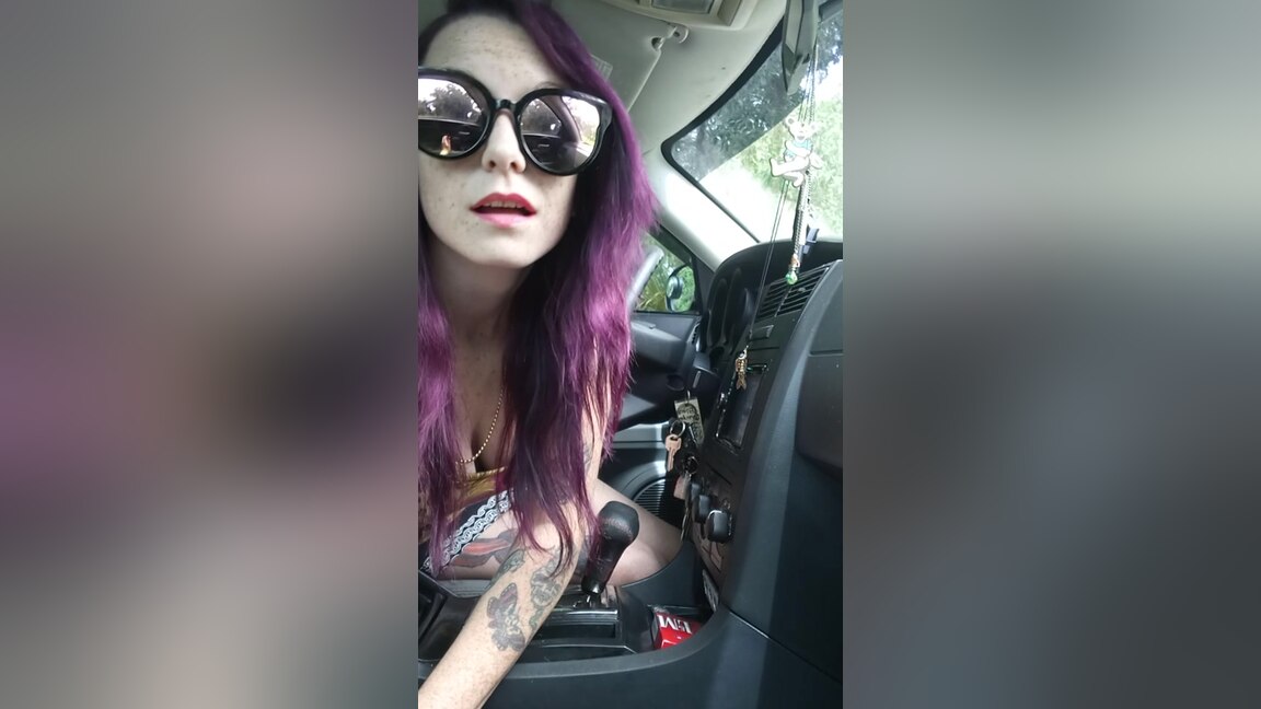 Public Masturbation In A Sports Car At The Park - Ladythetramp