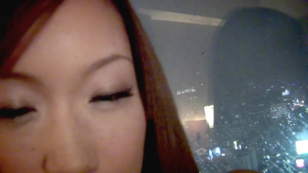 Adorable Japanese babe masturbates while being sprayed with cum by Asian threesomes