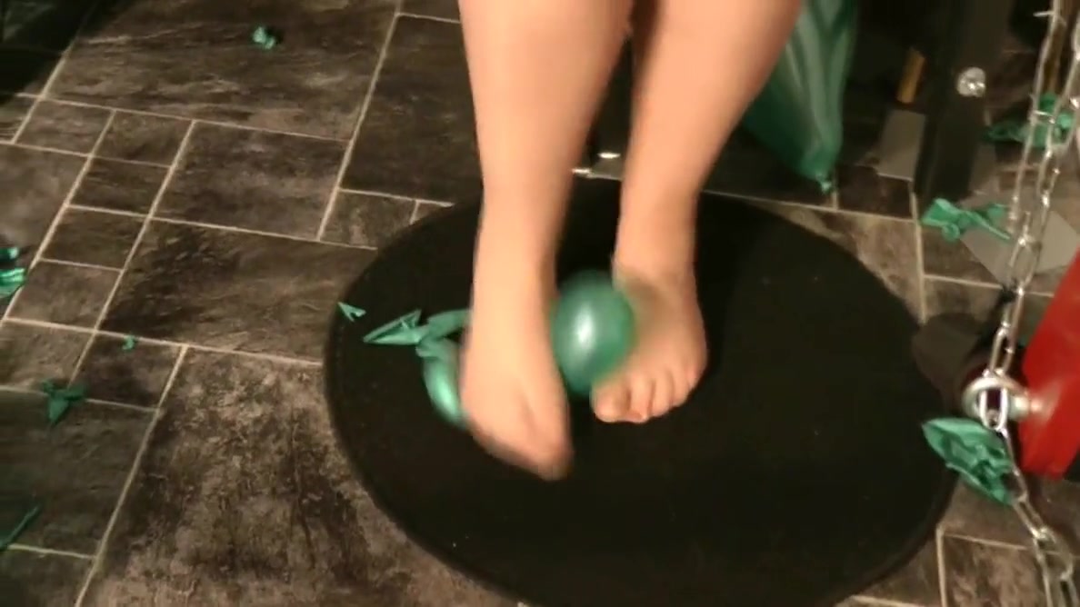 Anna Devot - Brown Stockings And Green Balloons