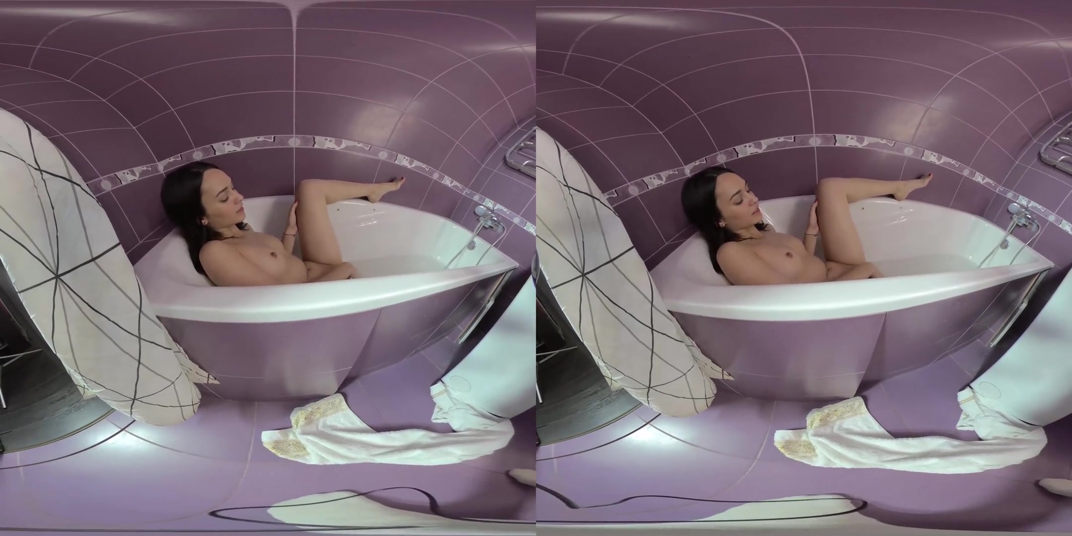 Bridgit Retired to the Bathroom to Satisfy Herself - Horny teen 18+ Solo Masturbation in the Bath