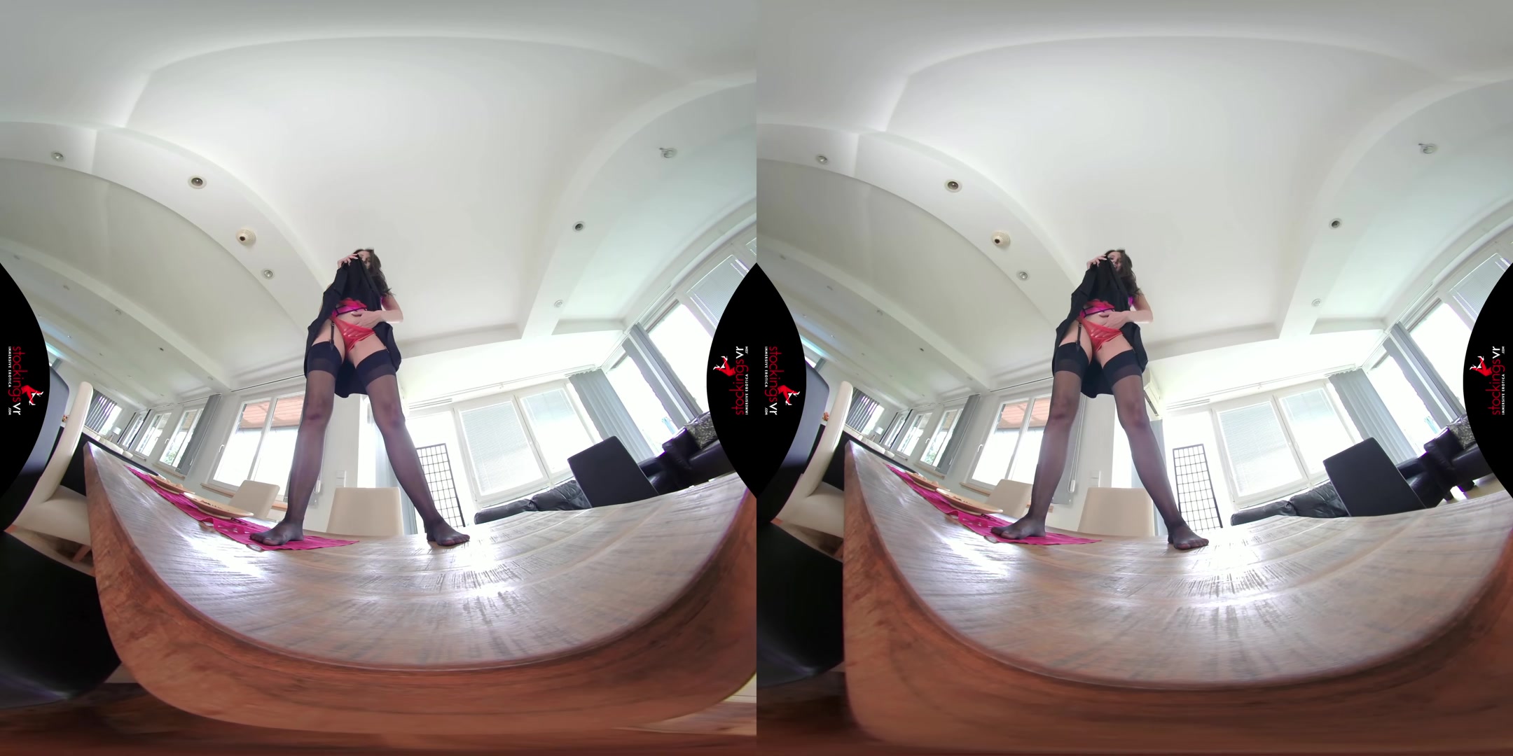 Wanna Look Up My Skirt? - StockingsVR