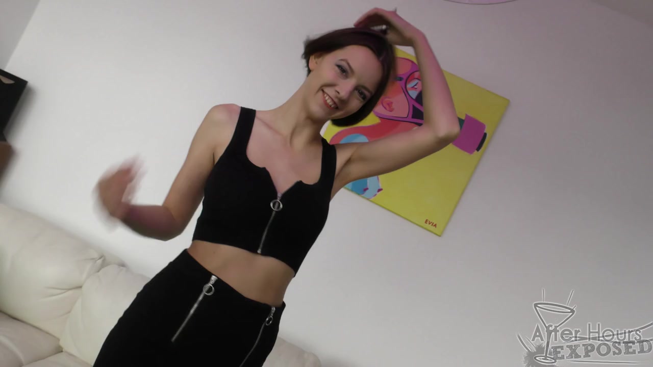 Red Hot High Heels Dancing And Masturbating With A Bottle Dirty Directors Helping Hand Fingering Her
