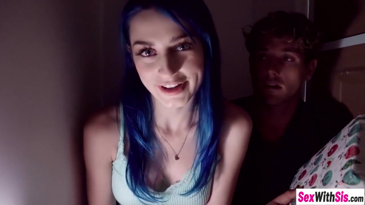 teen 18+ stepsister wraps herself up for big stepbrother