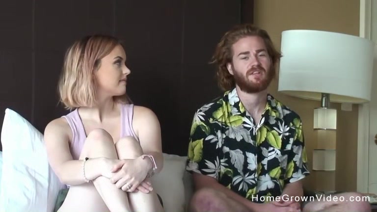 Real amateur couple couldnt wait to make a porno