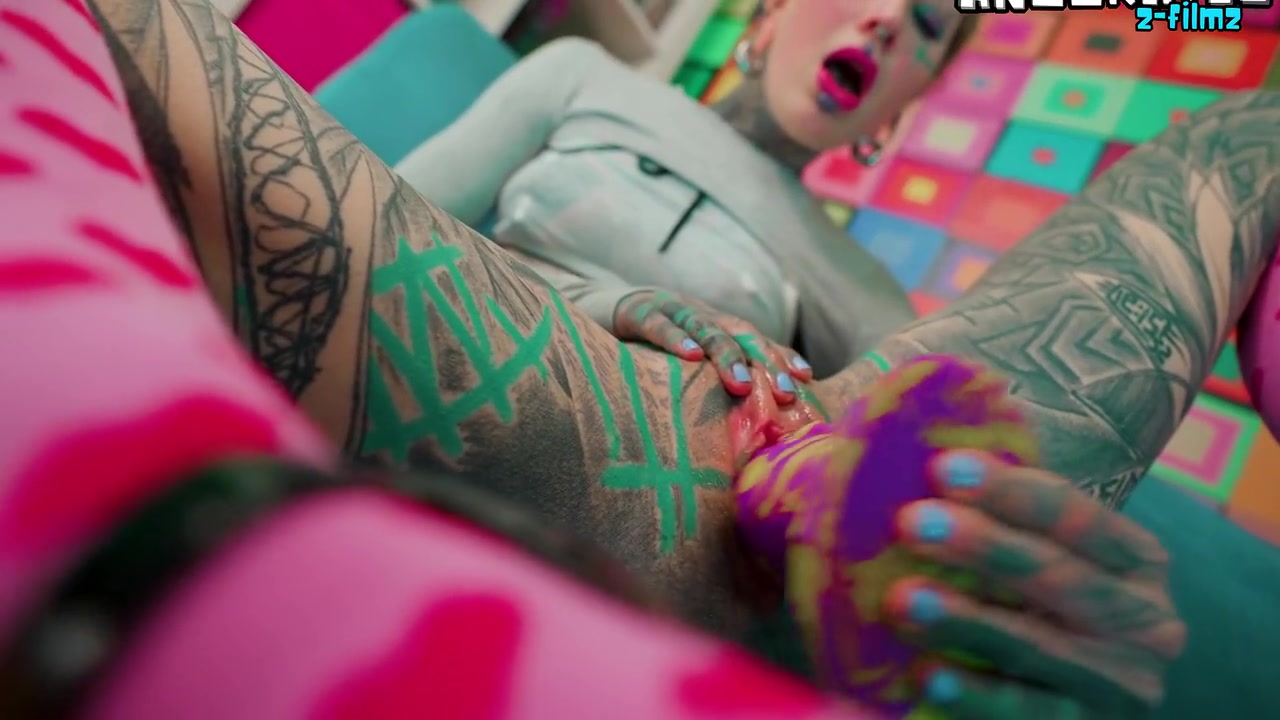Anal Solo For Skinny Tattoo Girl Dildos And Fuck Her Tiny Asshole