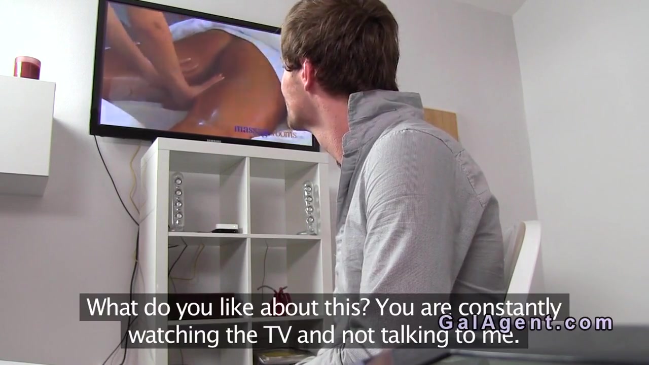 Horny Guy Bangs Brunette In Casting