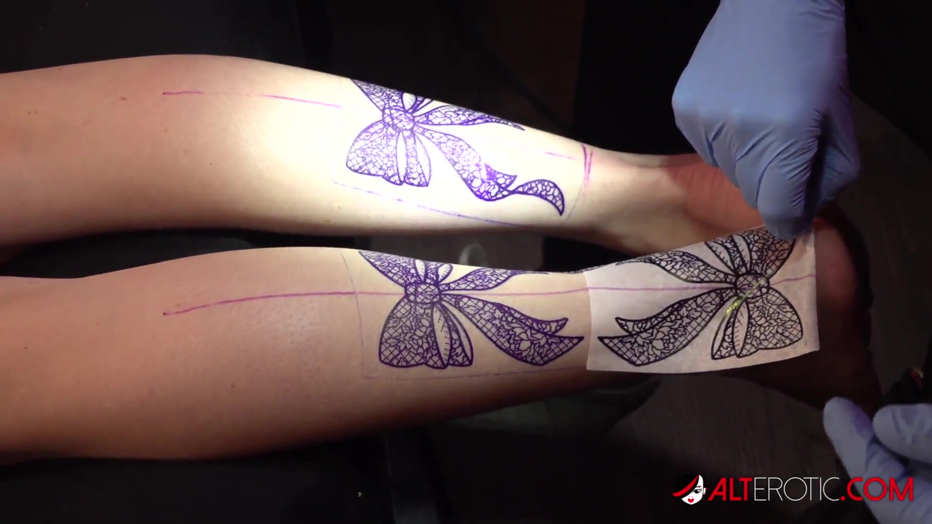Katie Monroe Gets Tattooed and Double Dicked Down!