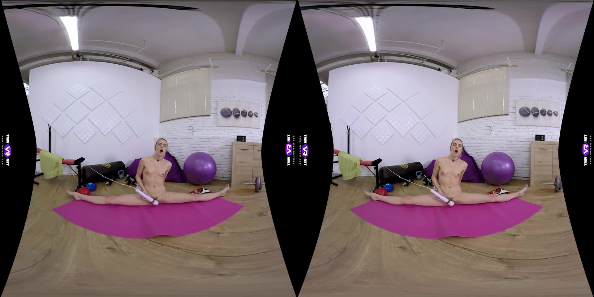 Alecia Fox in Morning Pussy Workout In Gym - TMWVRNet