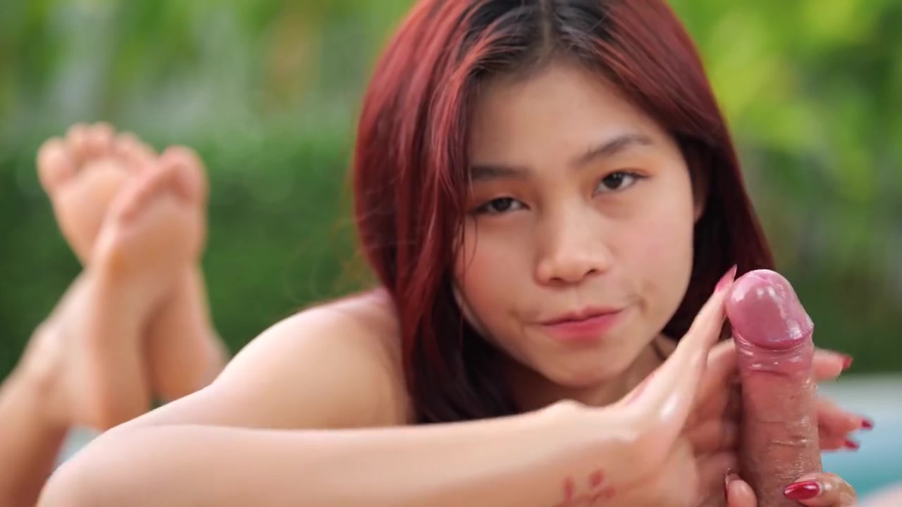 I Edged Him Poolside While He Watched Me - Asian Amateur Bikini Pov Handjob