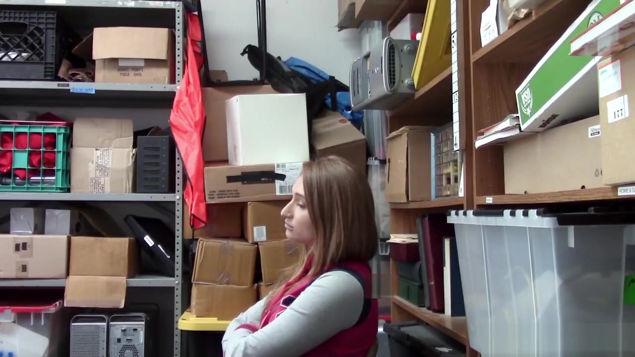 Time to cock feed shoplyfter Skylar Snow as the consequence of their actions