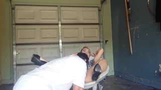 Young insurance adjuster get her pussy licked by the house owner ......