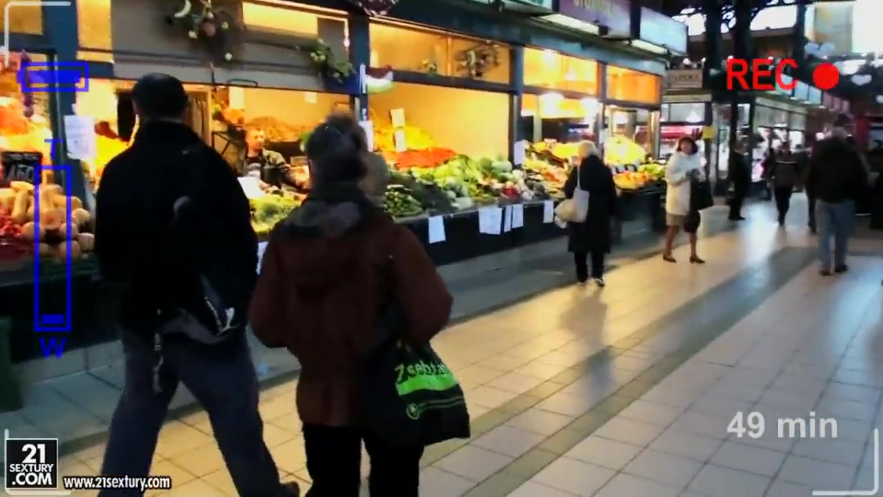 Hot gal Kathia Nobili feels so kinky in the market